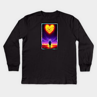 Lonely Heart - Holy Heart 001 Kids Long Sleeve T-Shirt